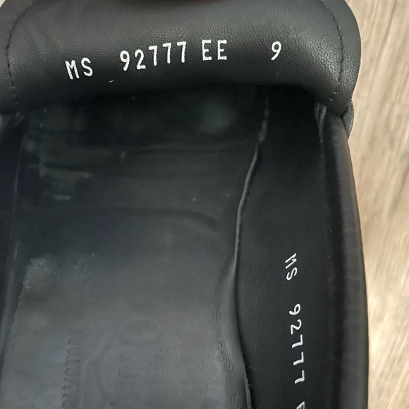 Salvatore Ferragamo black leather loafer